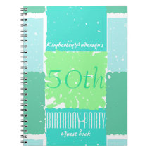 Livre d'invité en bon état d'anniversaire de