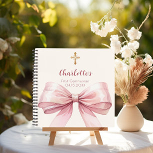 Livre d'invité First Communion blush arc-en-ciel r