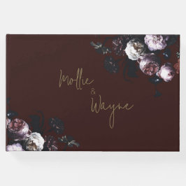 Livre d'Invité Floral Bourgogne