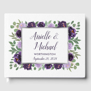 Livre d'invité Mariage d'Aquarelle Florale d'Argen