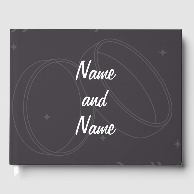livre d'invité mariage personnalisable (Recto)