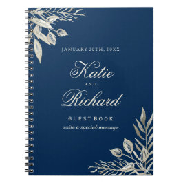 Livre d'invité personnalisable de mariage d'hiver