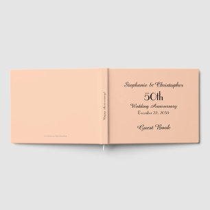 Livre d'invité personnalisé Fête du 50e anniversai