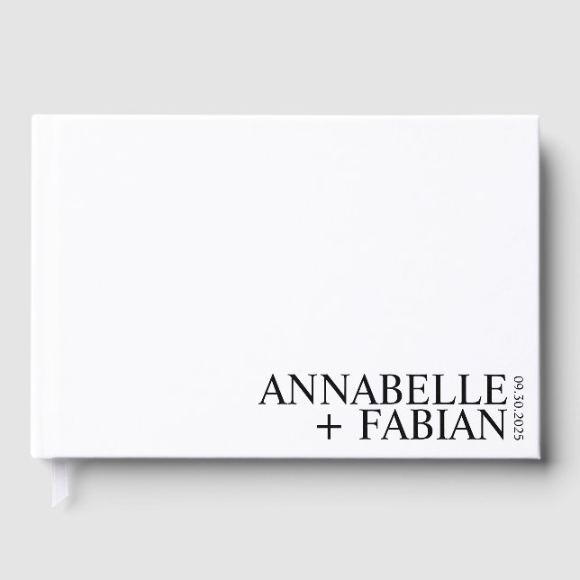 Livre d'invité personnalisé, Gue Mariage de luxe p (Recto)