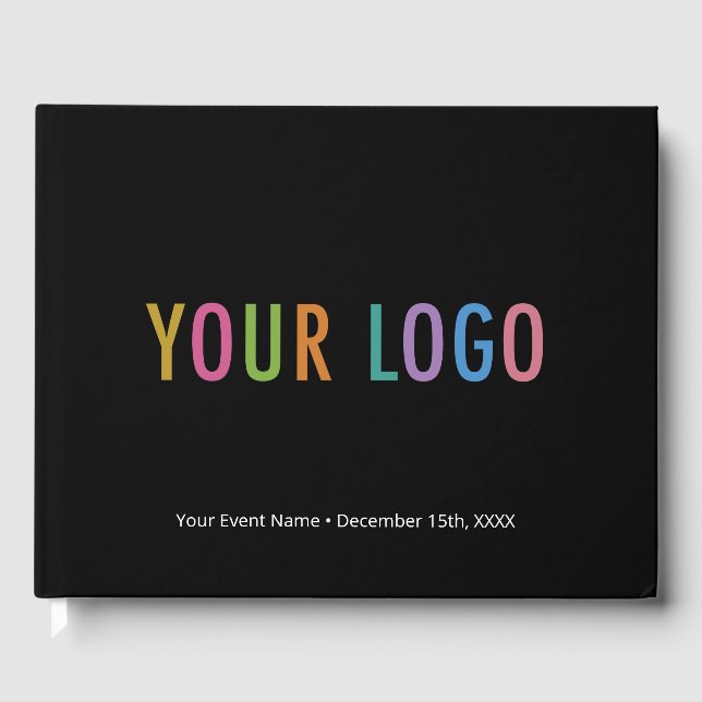 Livre d'invité personnalisé Logo de l'entreprise N (Recto)