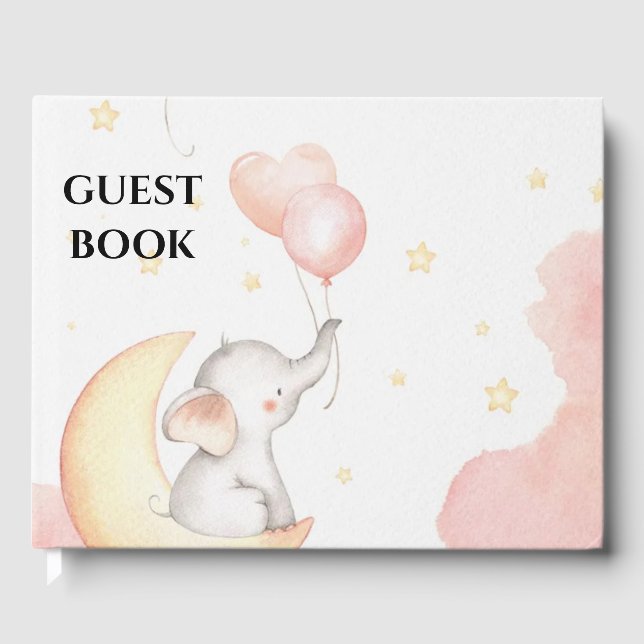 Livre d'invité Pink Elephant (Recto)