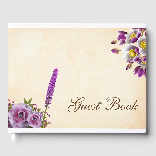 Livre d'invité Premium Spring Flowers (Recto)