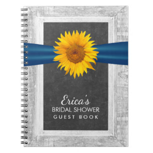 Livre d'invité rustique de Fête de la mariée de