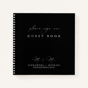 Livre d'invité Simple Modern Elegant Wedding
