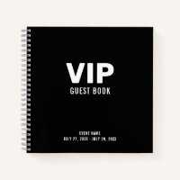 Livre d'invité VIP noir