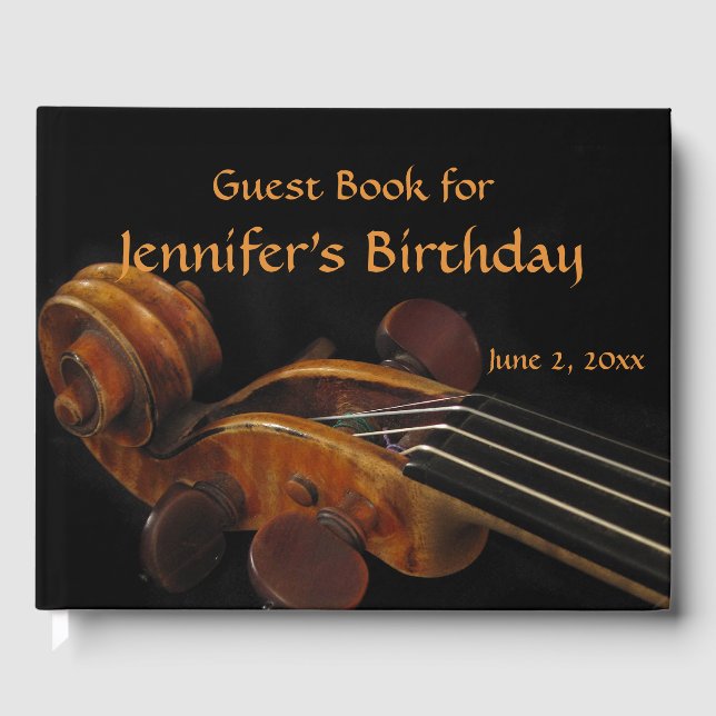 Livre d'invités pour la fête d'anniversaire de vio (Recto)
