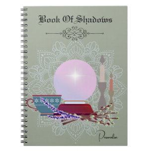 Livre D'Ombres Crystal Ball Journal Bougie Vert