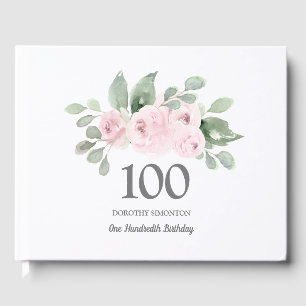 Livre D'or 100e anniversaire Rose florale