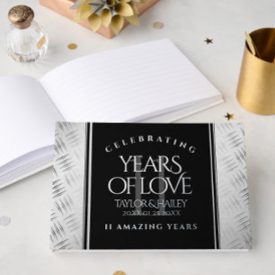 Livre D'or 11ème anniversaire de Mariage en acier