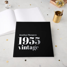 Livre D'or 1955 Nom Vintage Black Homme 70e fête d'anniversai