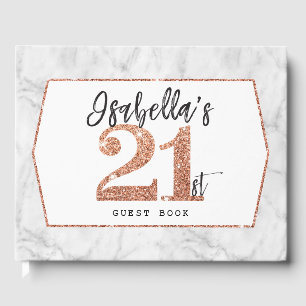 Livre D'or 21e anniversaire glam luxe parties scintillant en 