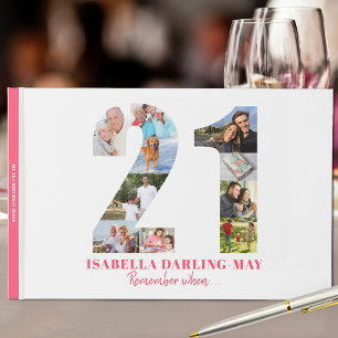 Livre D'or 21e anniversaire Se souvenir quand ... Collage pho