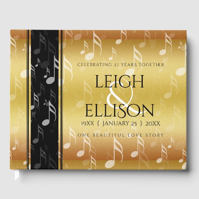 Livre D'or 27e anniversaire du Mariage de musique (Recto)