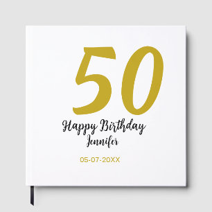 Livre D'or 50e anniversaire ajouter nom date année noire modè