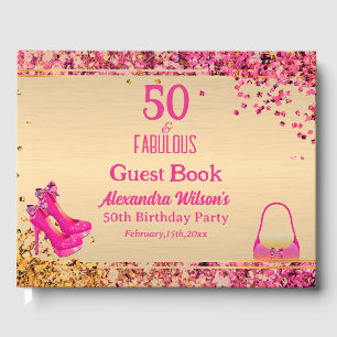 Livre D'or 50e Anniversaire Or rose chaud talons hauts Glitte
