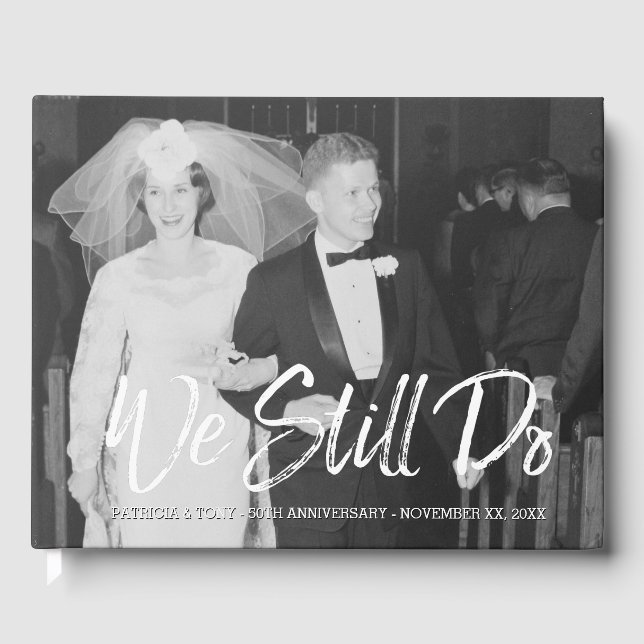 Livre D'or 50ème anniversaire du Mariage avec photo - Nous le (Recto)