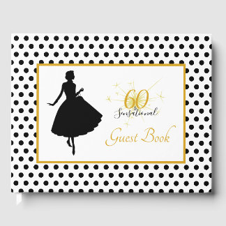 Livre D'or 60e anniversaire 60 & Polka Dot SENSATIONNEL moder