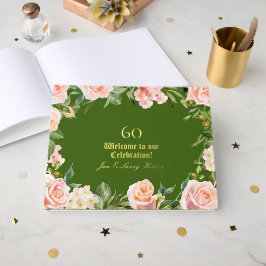 Livre D'or 60e anniversaire Gold Foil Green