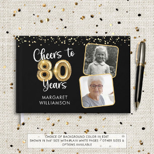 Livre D'or 80e anniversaire Cheers à 80 ans 2 Photos