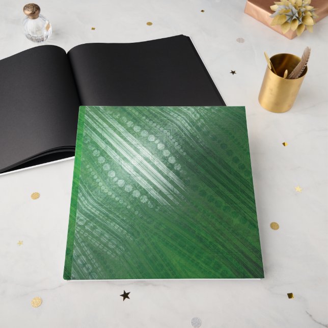 Livre D'or Acceptation | Motif de Boho écologique (Recto ouvert)