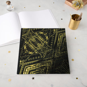 Livre D'or Acceptation Texture géométrique foncée