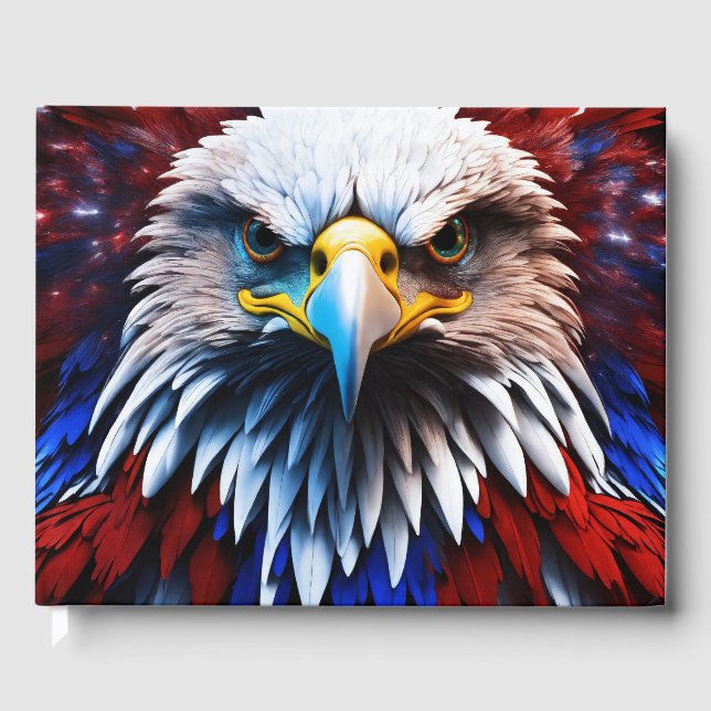 Livre D'or Aigles fractales patriotiques Tee (Recto)