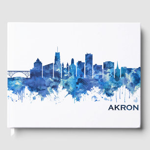 Livre D'or Akron Ohio Skyline Blue