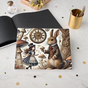 Livre D'or alice au pays des merveilles lapin blanc