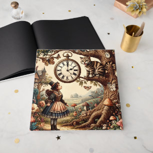 Livre D'or Alice et Chat du Cheshire : Fantaisie merveilleuse