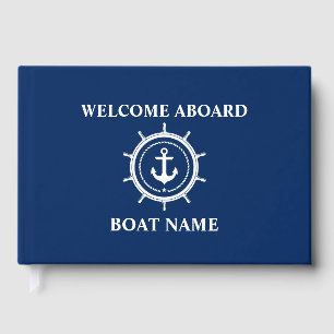 Livre D'or Ancre d'accueil nautique Nom du bateau