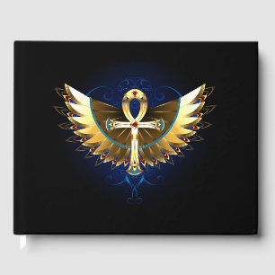 Livre D'or Ankh or avec ailes