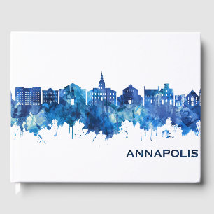 Livre D'or Annapolis Maryland Skyline Blue