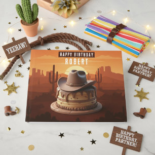Livre D'or Anniversaire de Cowboy
