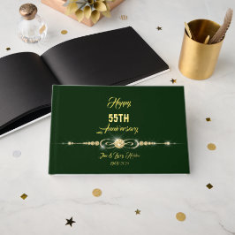 Livre D'or Anniversaire de l'or vert de la forêt