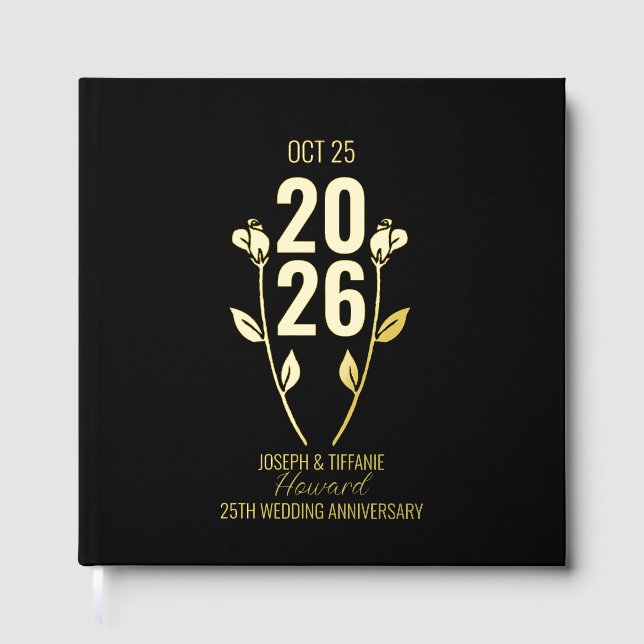 Livre D'or Anniversaire du Mariage classique (Recto)