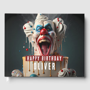 Livre D'or Anniversaires sur le thème du clown effrayant