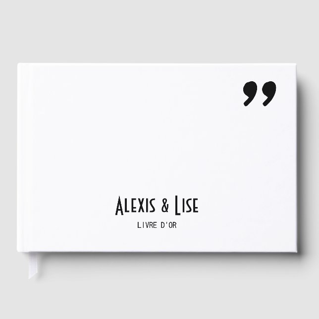 Livre d'or Apostrophe (Recto)