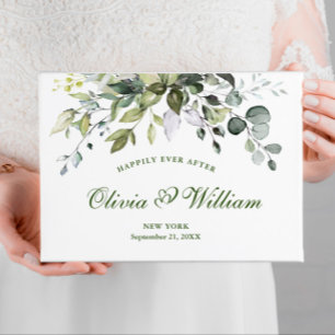 Livre D'or Aquarelle Eucalyptus Mariage de verdure