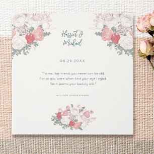 Livre D'or Aquarelle Florale moderne Mariage Elégant devis