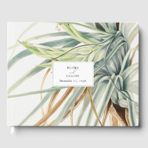 Livre D'or Aquarelle Rustique Neutral Boho Mariage botanique