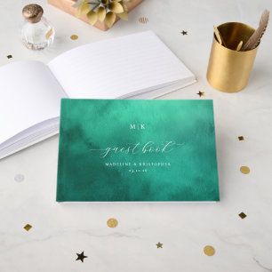 Livre d'or aquarelle vert serein