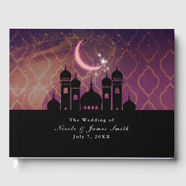 Livre D'or Arabe Nights Marocain Moyen-Orient Mariage (Recto)