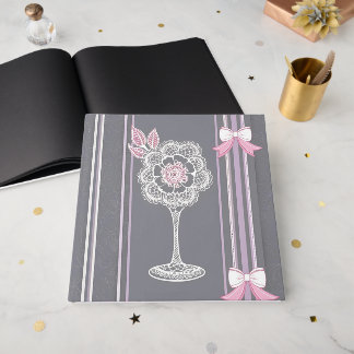 Livre D'or Art de l'IA rose et gris