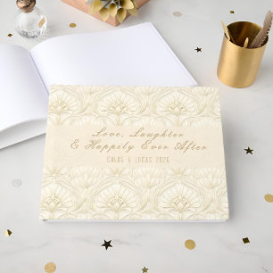 Livre D'or Art Déco Ornemental – Ivoire Luxe Mariage Sur Me