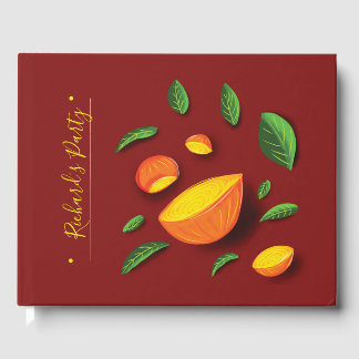Livre D'or Artiste Fruit d'été Citron peinture dessinée à la 